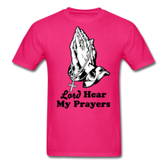 My Prayers Men's T-Shirt fuchsia - Loyalty Vibes