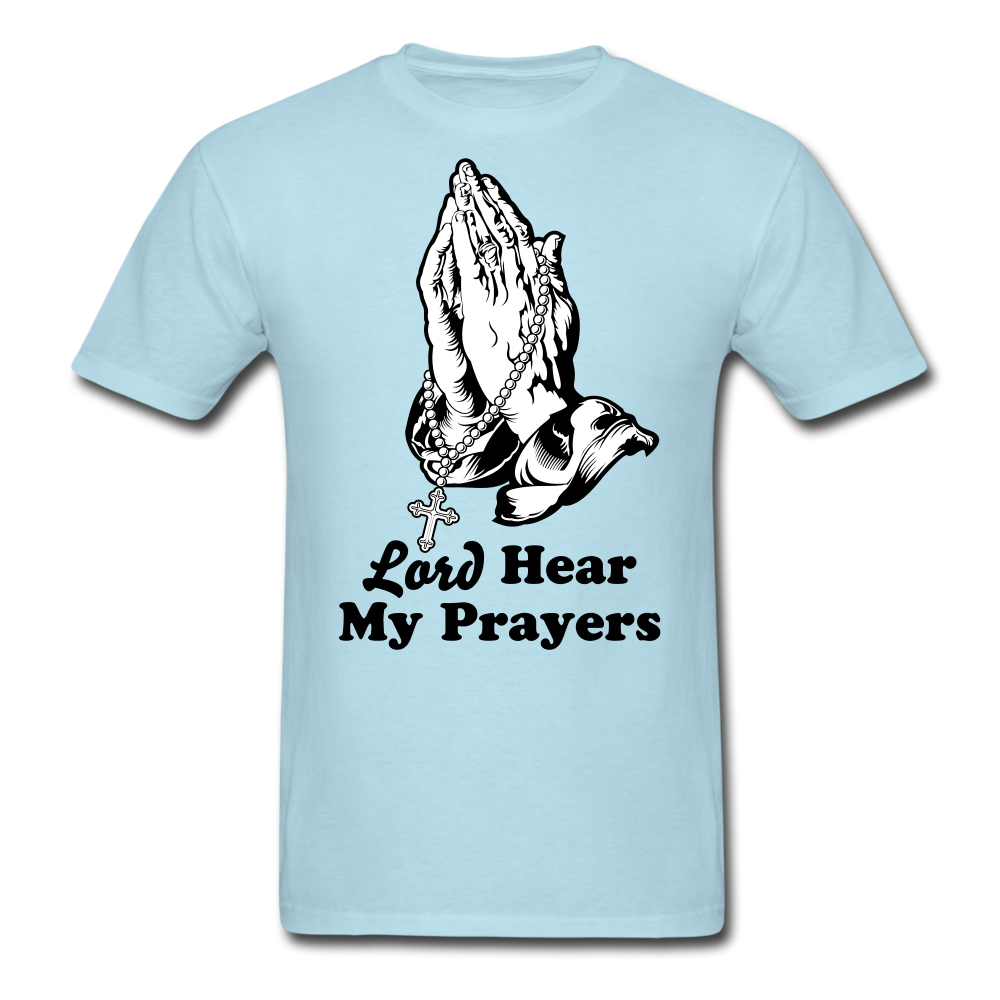 My Prayers Men's T-Shirt powder blue - Loyalty Vibes