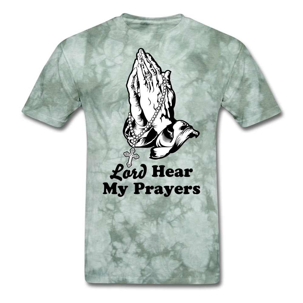 My Prayers Men's T-Shirt military green tie dye - Loyalty Vibes