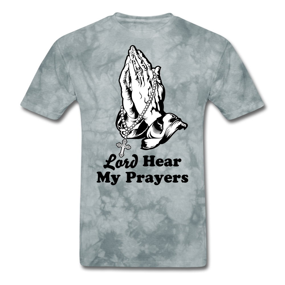 My Prayers Men's T-Shirt grey tie dye - Loyalty Vibes