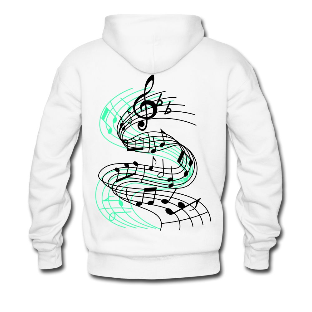 Turn Up The Music - Unisex Hoodie White - Loyalty Vibes