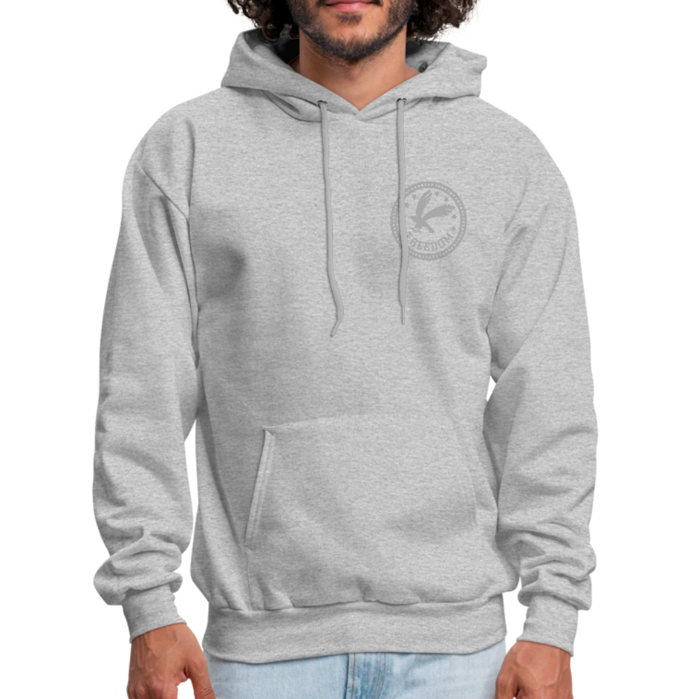 Land Of The Free Hoodie heather gray - Loyalty Vibes