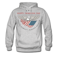 With Honor Men's Hoodie heather gray - Loyalty Vibes