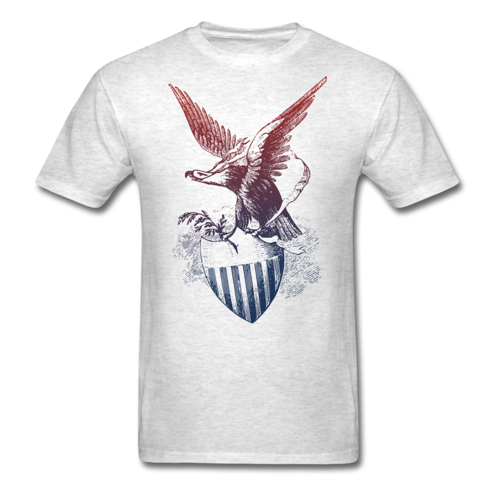 Loyalty Vibes Shield Of American Pride Men's T-Shirt light heather gray
