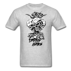 Skull Crusher Men's T-Shirt heather gray - Loyalty Vibes
