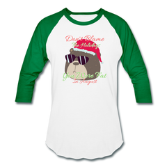 Sarcastic Christmas Bear Shirt white/kelly green - Loyalty Vibes