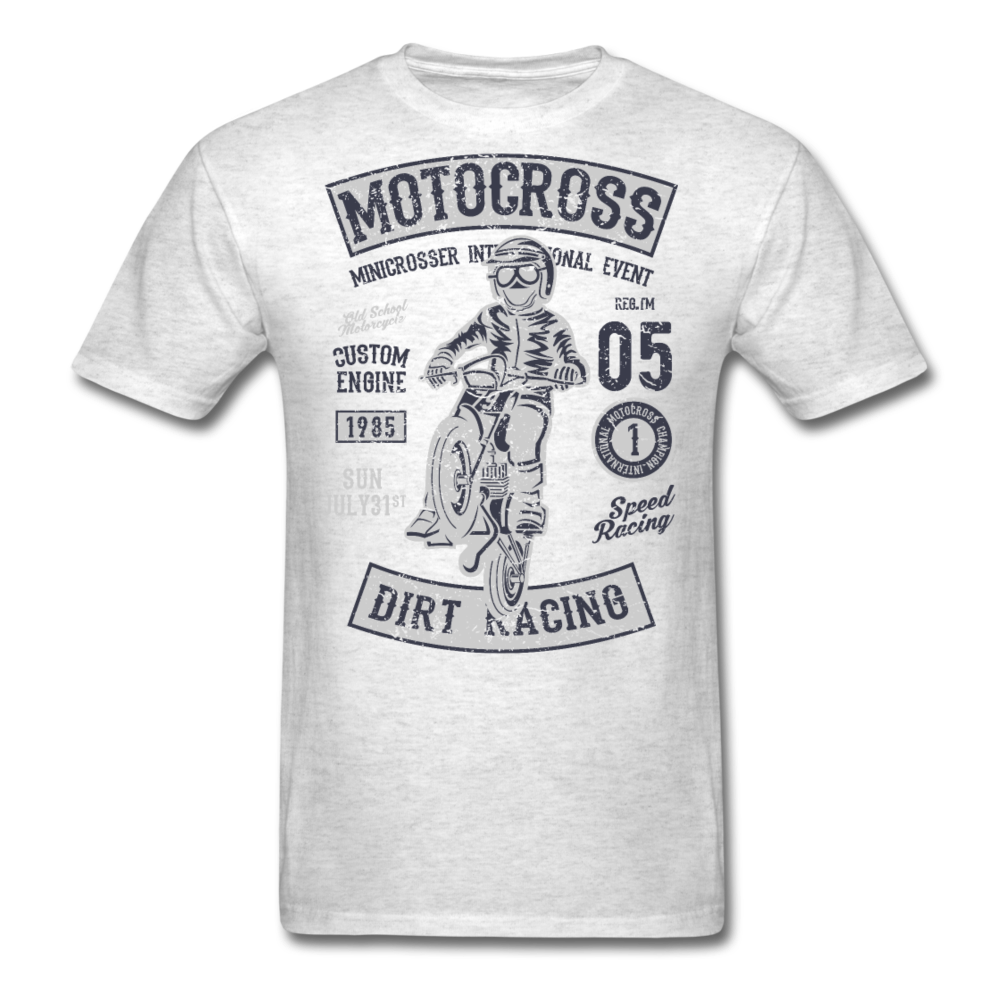 Classic Motocross Shirt Heather Grey Men's - Loyalty Vibes