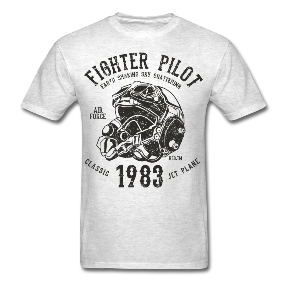 Loyalty Vibes Fighter Jet Shirt Heather Grey