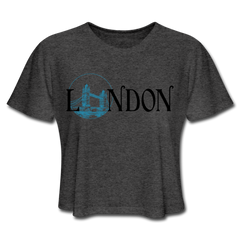 London Cropped Tee deep heather - Loyalty Vibes