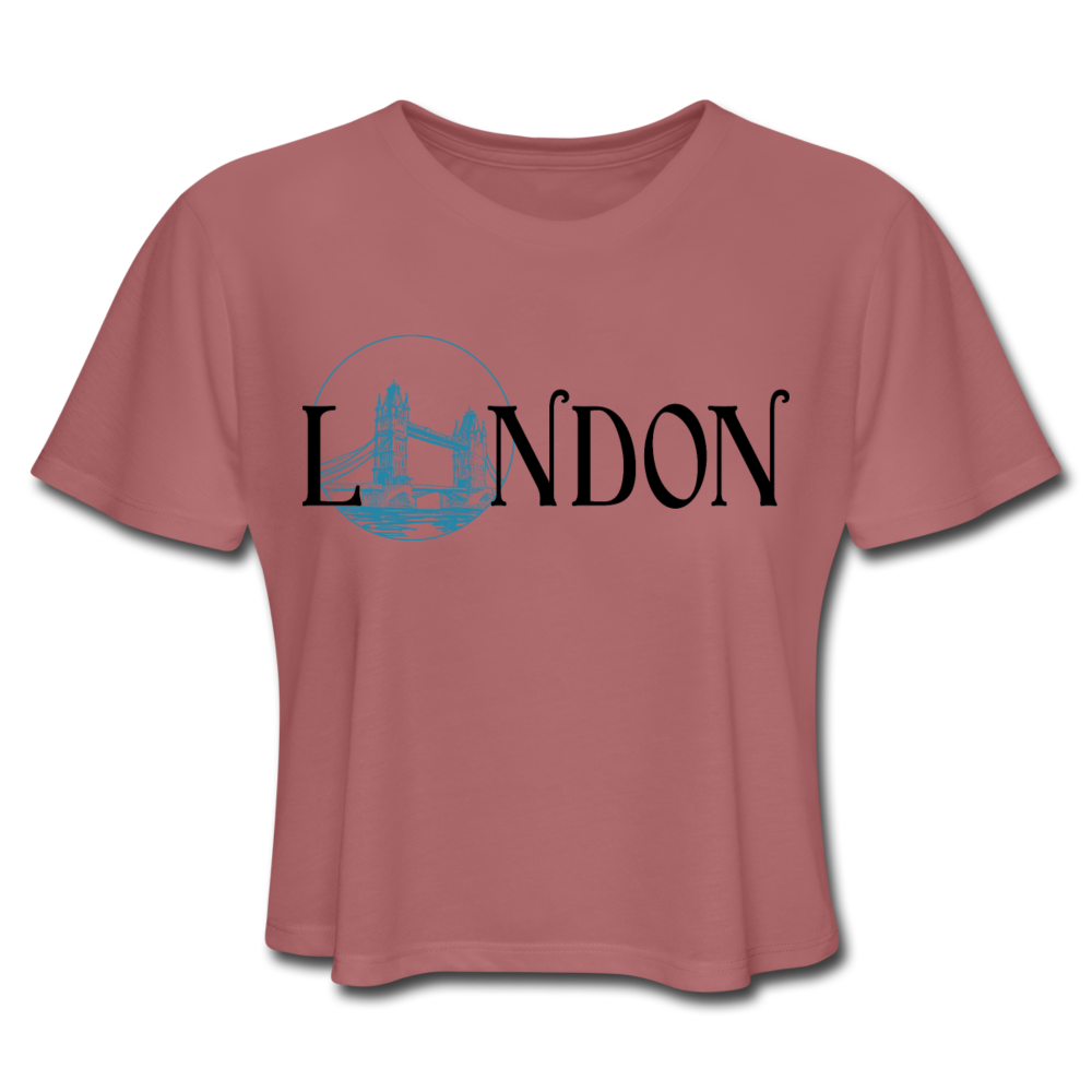 London Cropped Tee Mauve - Loyalty Vibes