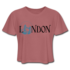 London Cropped Tee mauve - Loyalty Vibes
