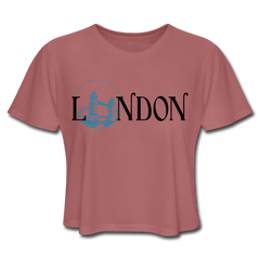 London Cropped Tee - Mauve - Loyalty Vibes