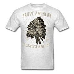 Baydify Native American Shirt light heather gray - Loyalty Vibes