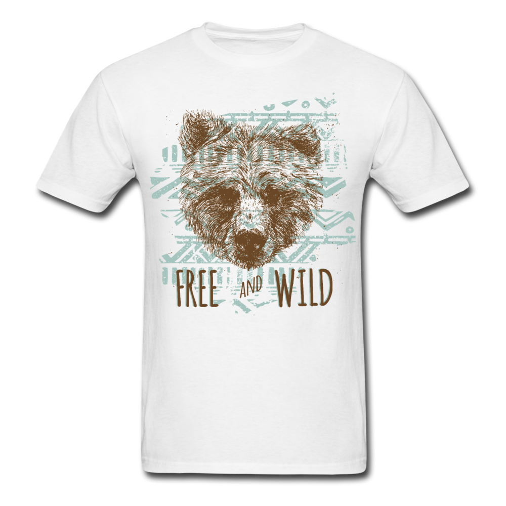 Native Bear T-Shirt white - Loyalty Vibes