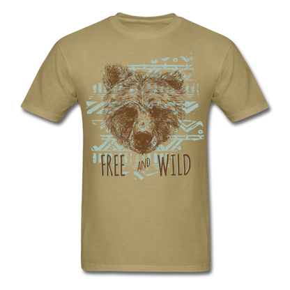 Native Bear T-Shirt khaki - Loyalty Vibes