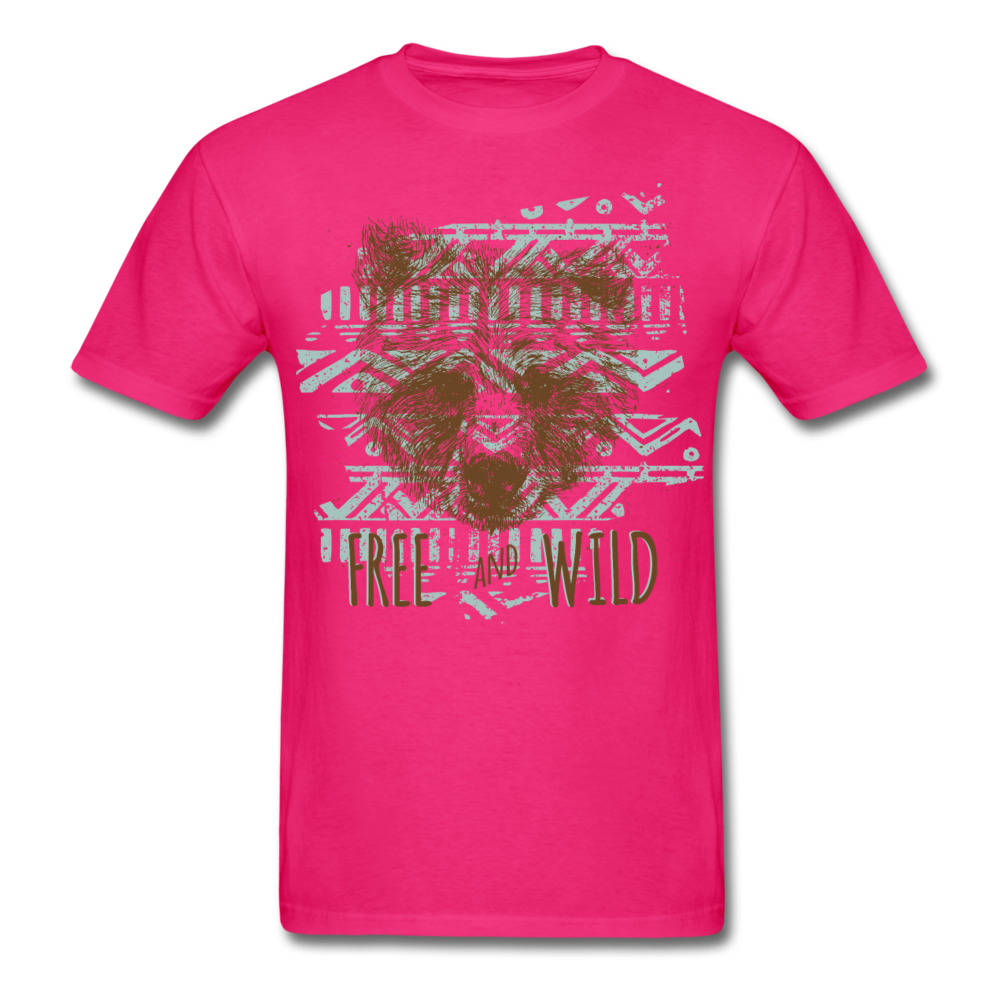 Native Bear T-Shirt fuchsia - Loyalty Vibes