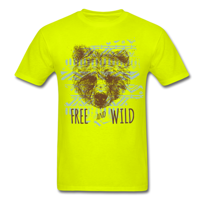 Native Bear T-Shirt safety green - Loyalty Vibes