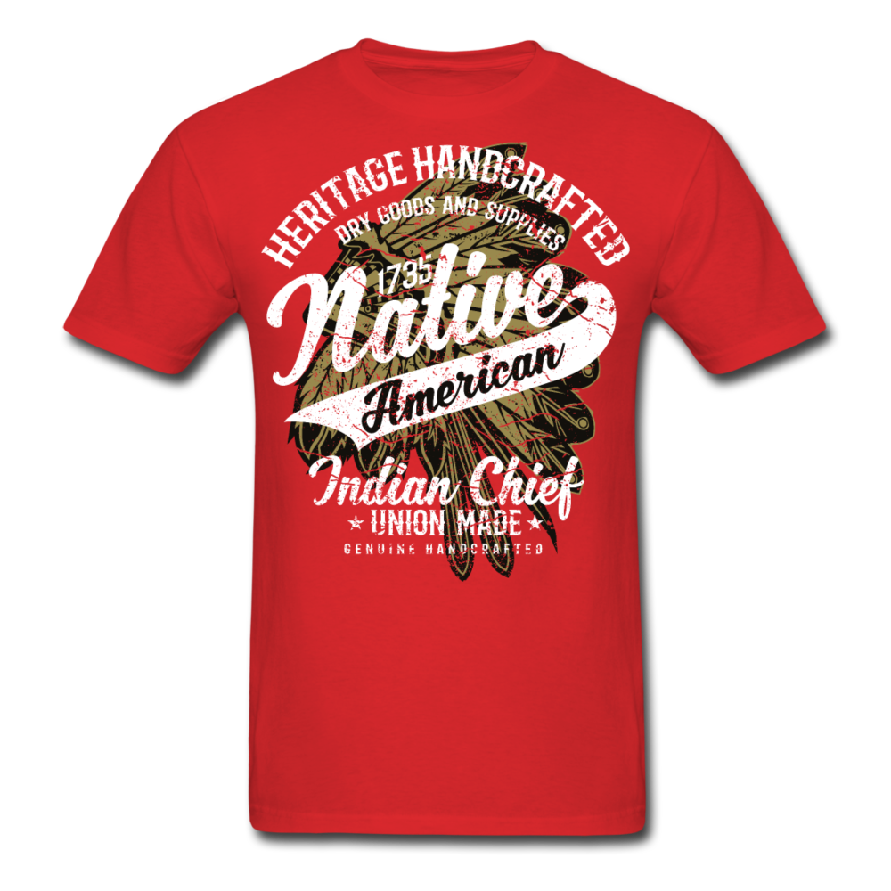 Loyalty Vibes Traditional Native American Shirt red