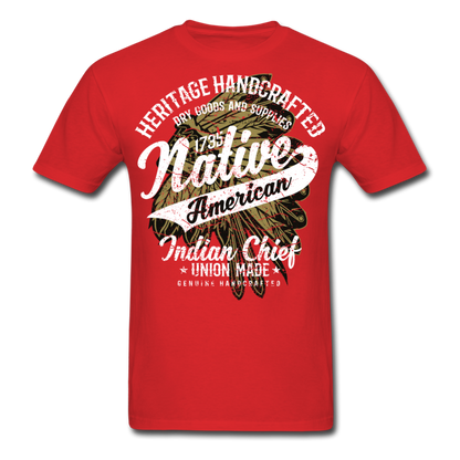 Loyalty Vibes Traditional Native American Shirt red