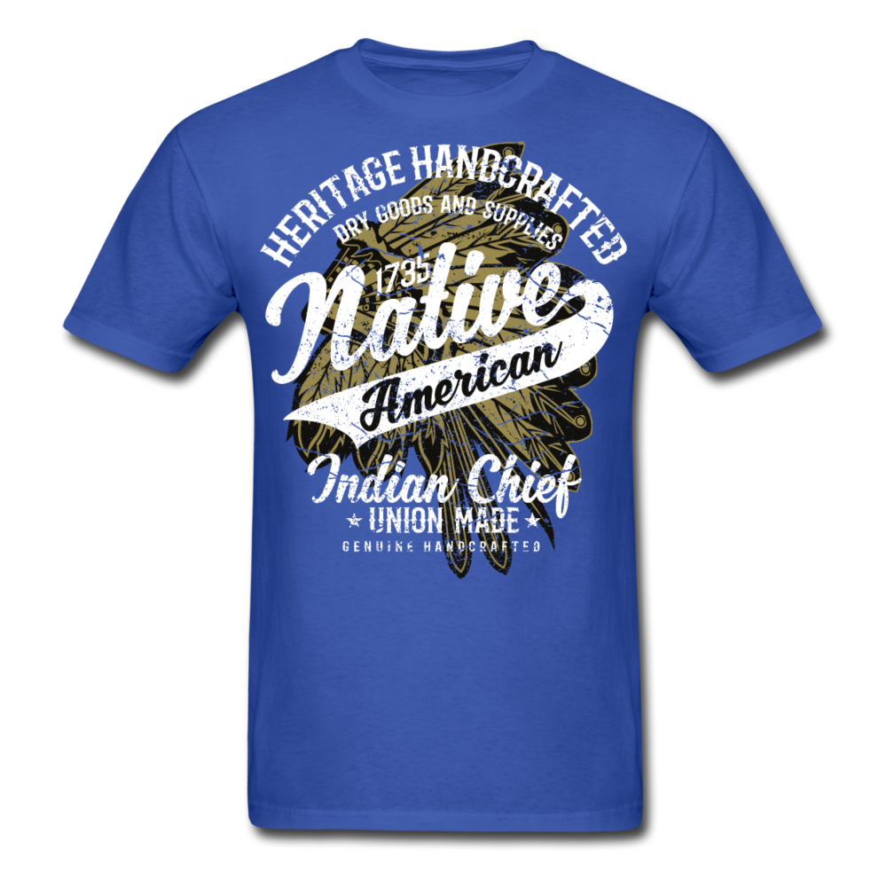 Loyalty Vibes Traditional Native American Shirt royal blue