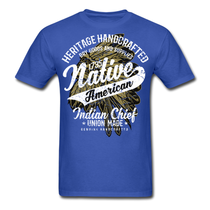 Loyalty Vibes Traditional Native American Shirt royal blue