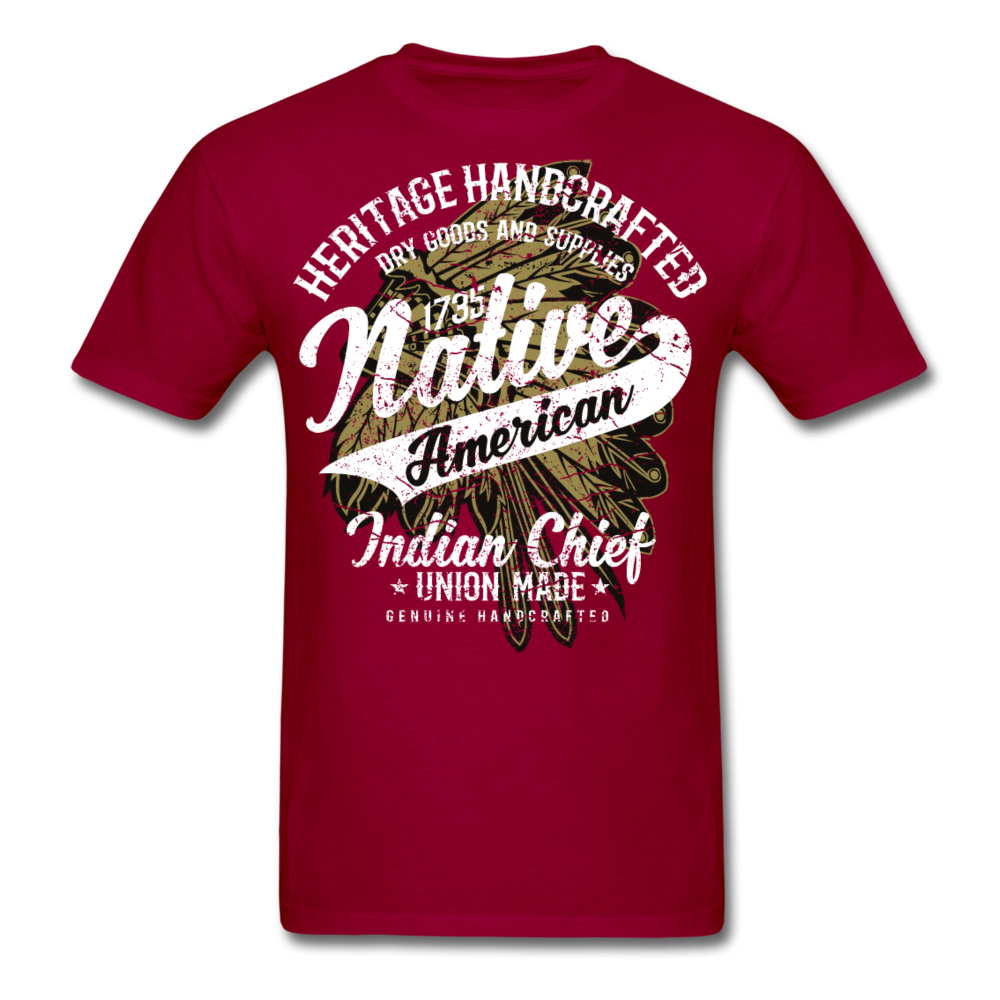 Loyalty Vibes Traditional Native American Shirt dark red