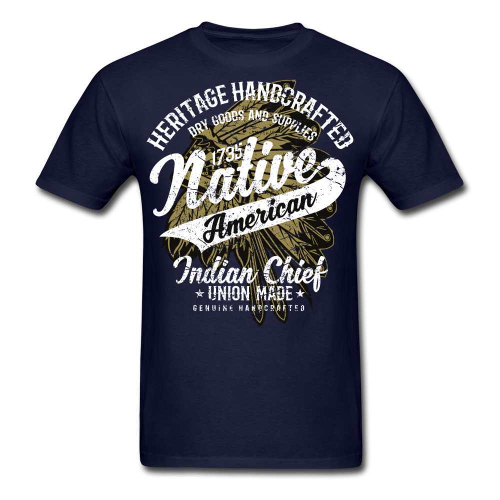 Loyalty Vibes Traditional Native American Shirt navy