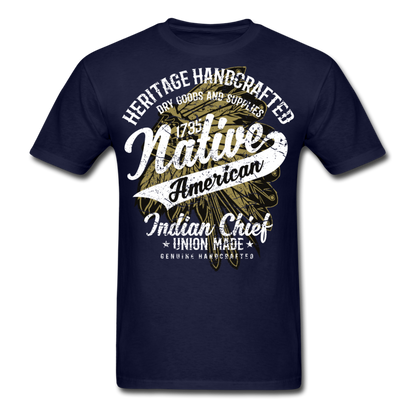 Loyalty Vibes Traditional Native American Shirt navy
