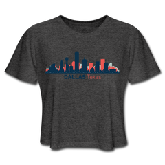 Texas Cropped Tee Deep Heather - Loyalty Vibes