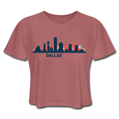 Texas Cropped Tee Mauve - Loyalty Vibes