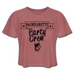 Bride Crew Cropped Tee mauve - Loyalty Vibes