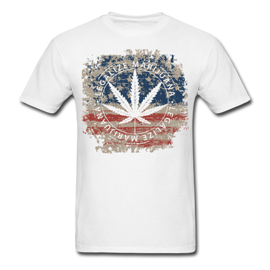 Loyalty Vibes Marijuana Men's T-Shirt white