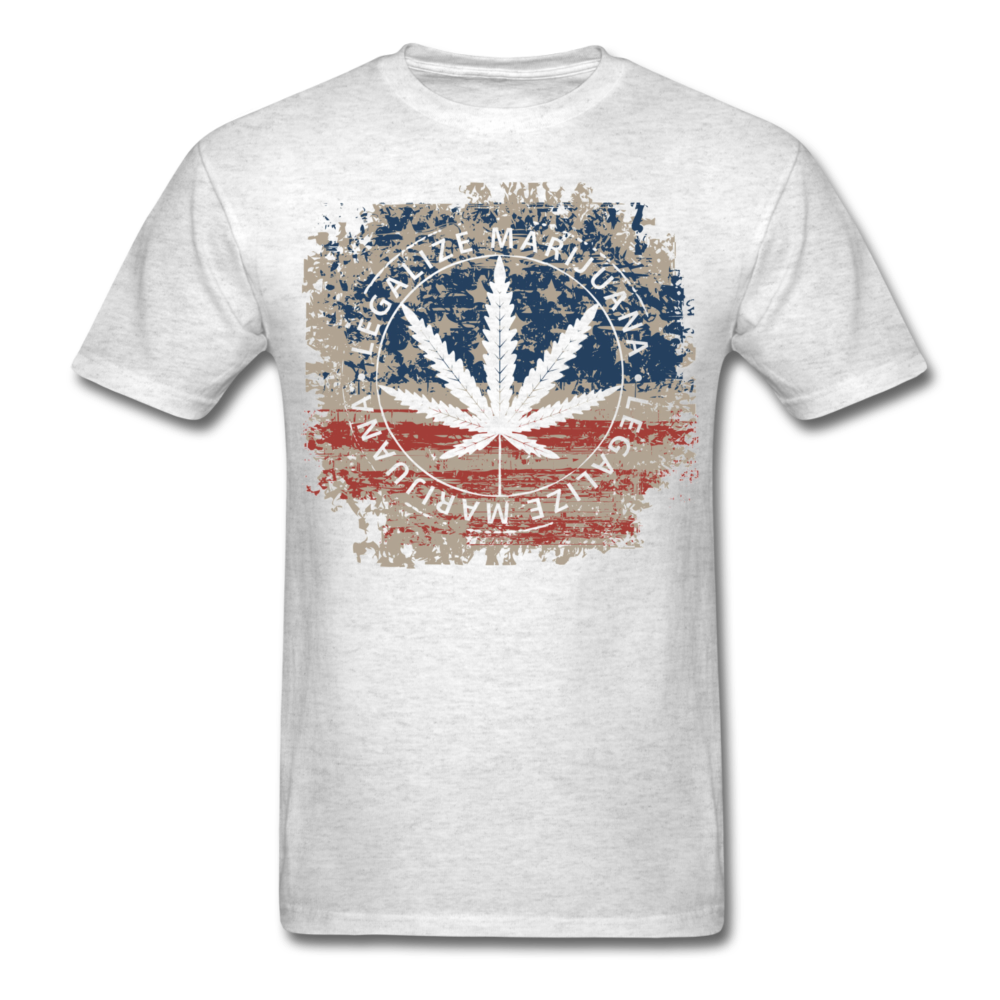 Marijuana Men's T-Shirt light heather gray - Loyalty Vibes