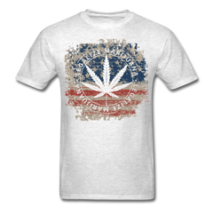 Marijuana Men's T-Shirt light heather gray - Loyalty Vibes