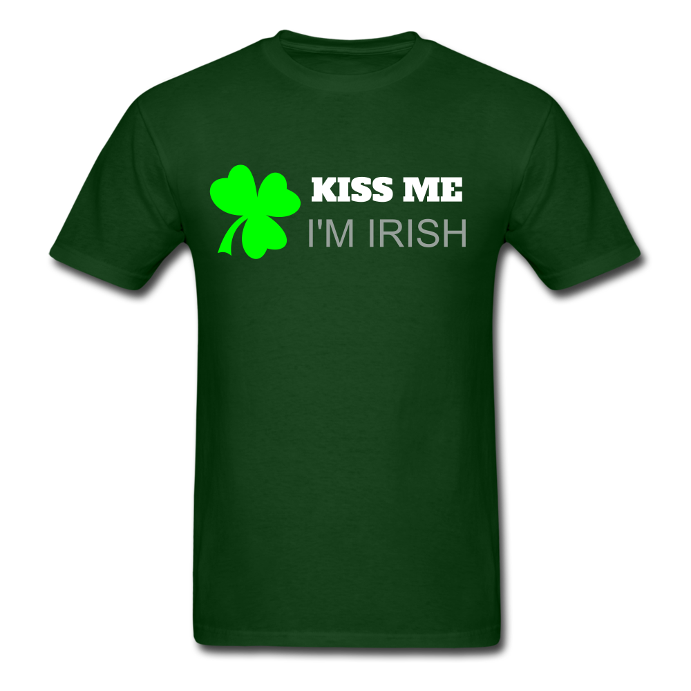 Kiss Me I'm Irish T-Shirt forest green - Loyalty Vibes