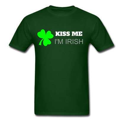 Kiss Me I'm Irish T-Shirt forest green - Loyalty Vibes