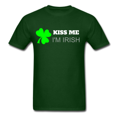Kiss Me I'm Irish T-Shirt forest green - Loyalty Vibes