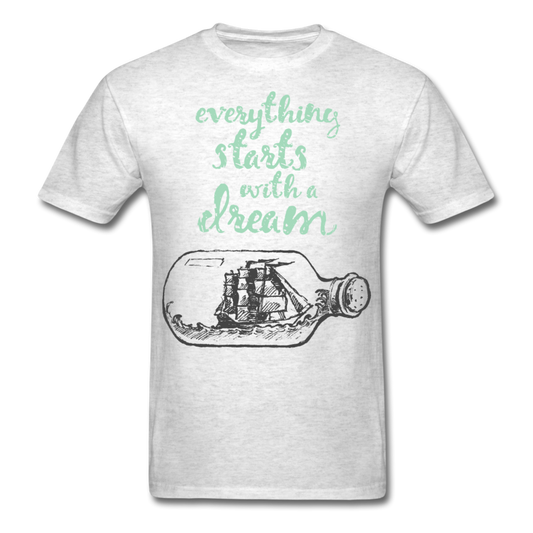 Inspirational Dreams T-Shirt Heather Grey Loyalty Vibes