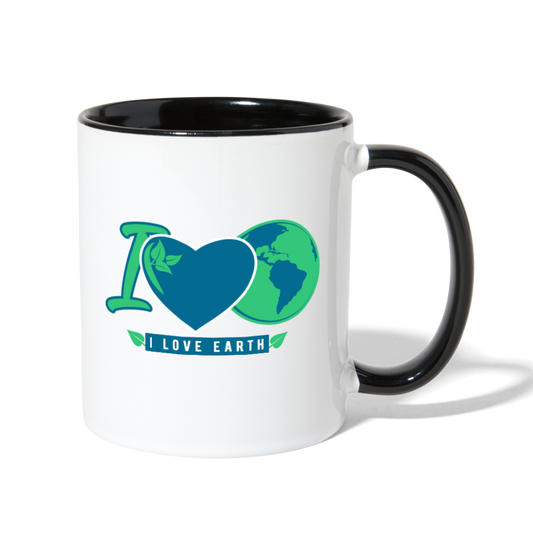 Loyalty Vibes Earth Love Coffee Mug white black