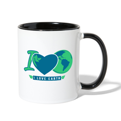 Earth Love Coffee Mug white black - Loyalty Vibes
