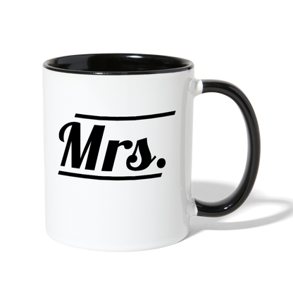 Mrs. Coffee Mug white black Loyalty Vibes