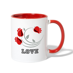 Azire Love Mug - white/red - Loyalty Vibes