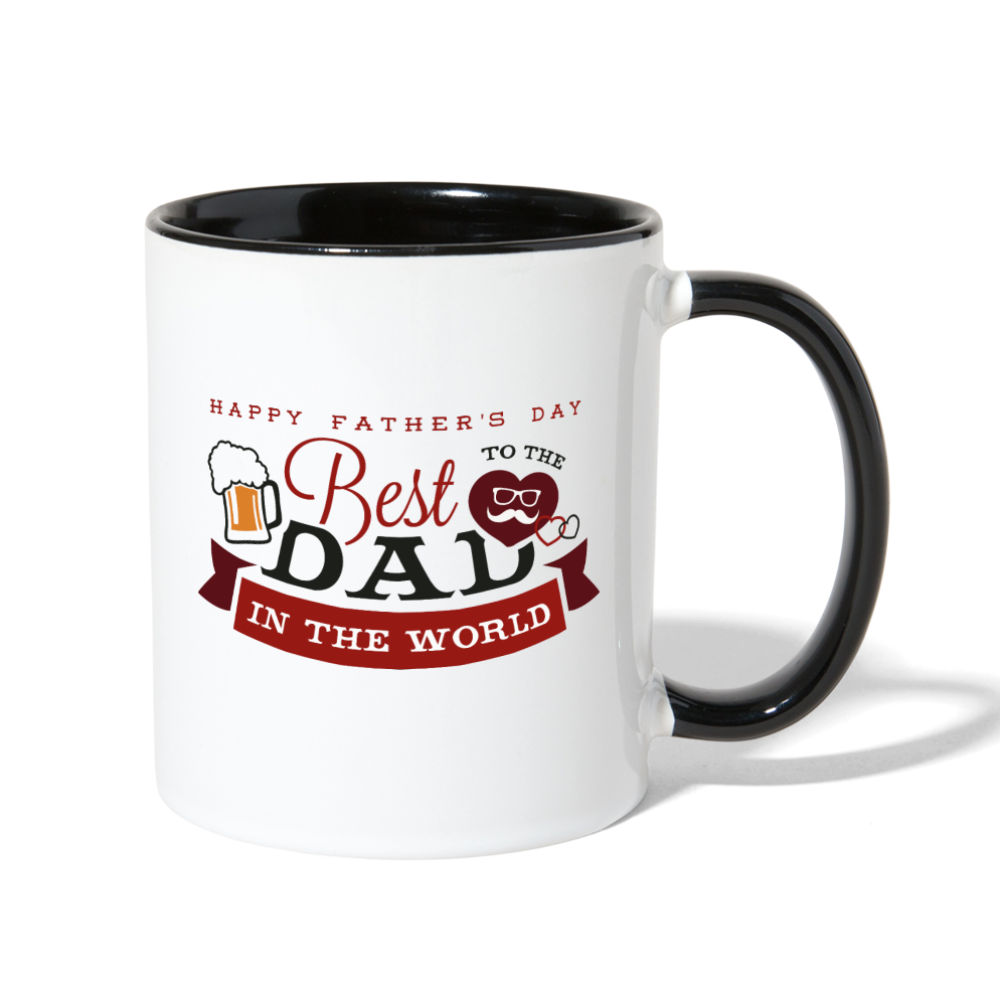 Father's Best Dad In The World Mug white/black - Loyalty Vibes