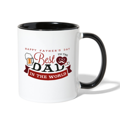 Father's Best Dad In The World Mug white/black - Loyalty Vibes