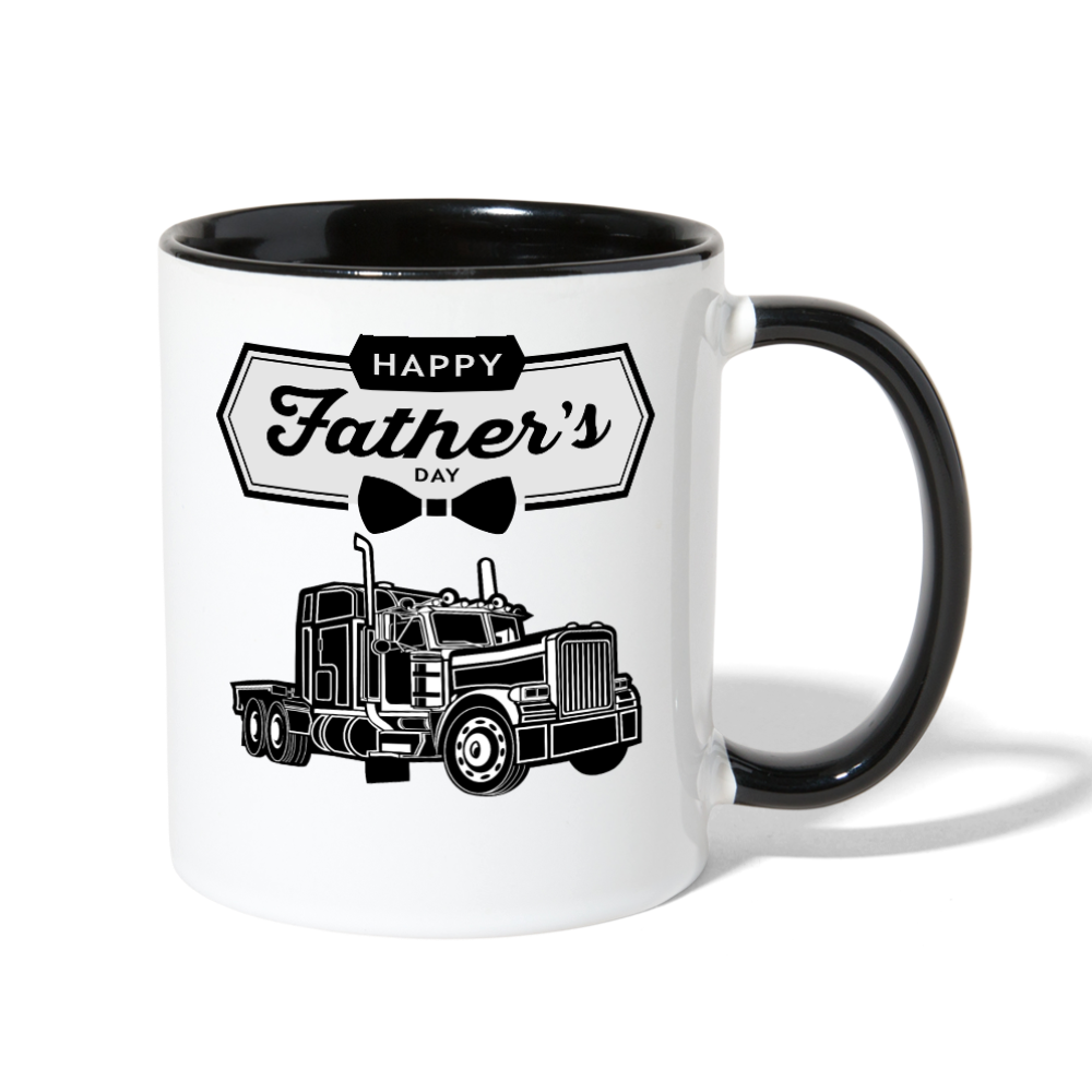 Truckin Father's Day Mug - white/black - Loyalty Vibes