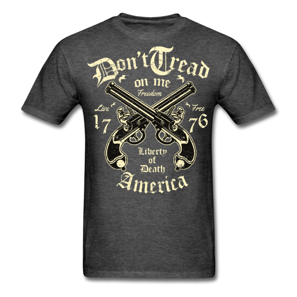 Liberty Of America T-Shirt Heather Black - Loyalty Vibes