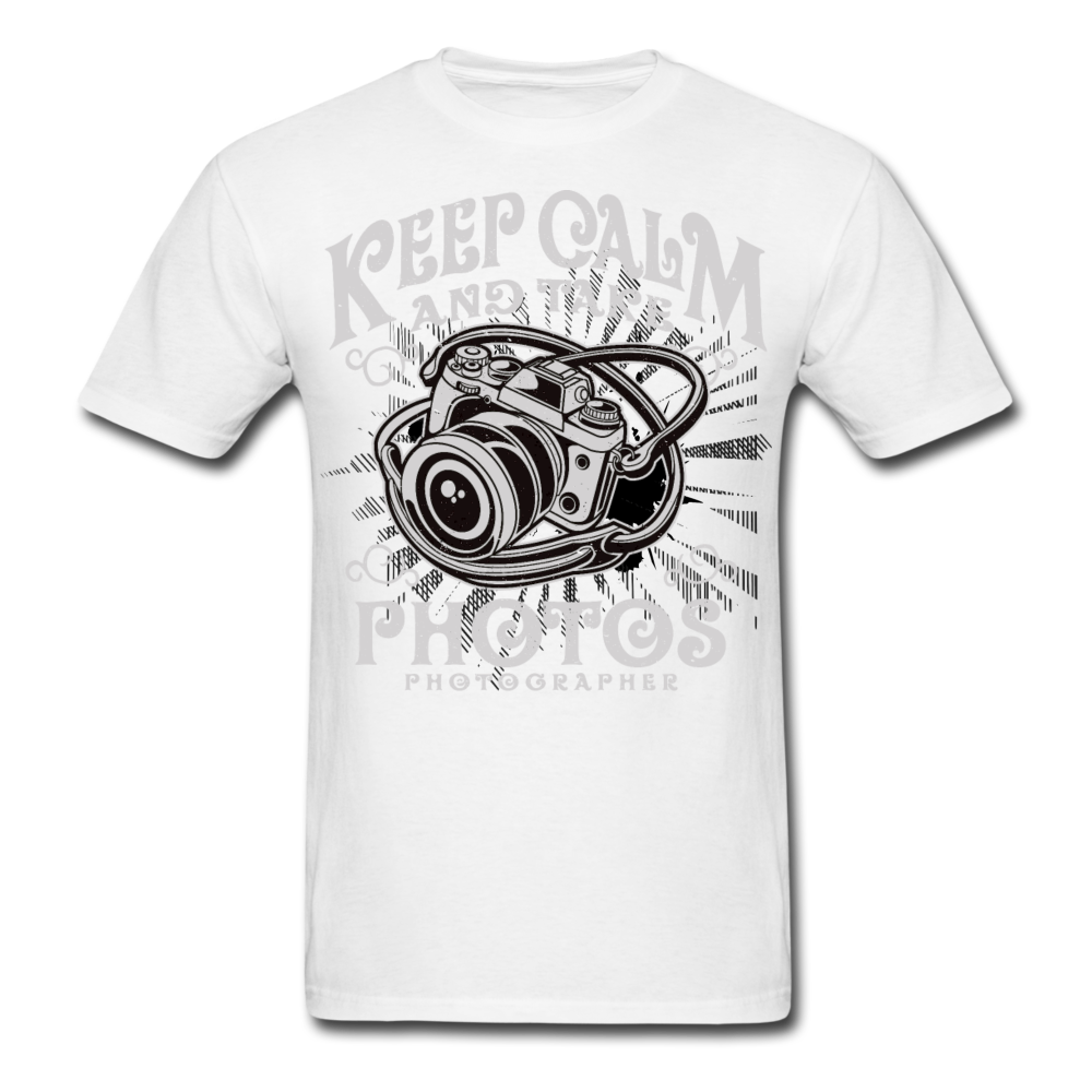 Loyalty Vibes Keep Calm I'm A Photographer T-Shirt white
