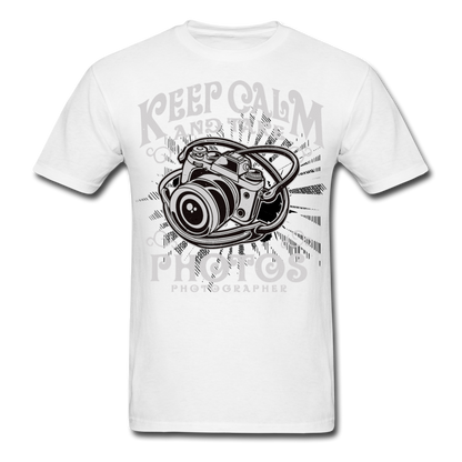 Loyalty Vibes Keep Calm I'm A Photographer T-Shirt white