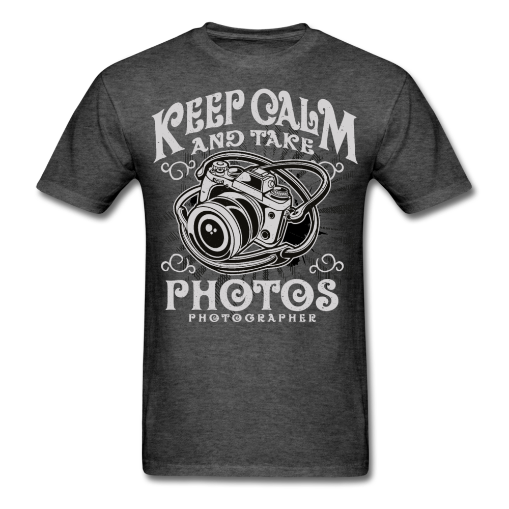 Loyalty Vibes Keep Calm I'm A Photographer T-Shirt heather black