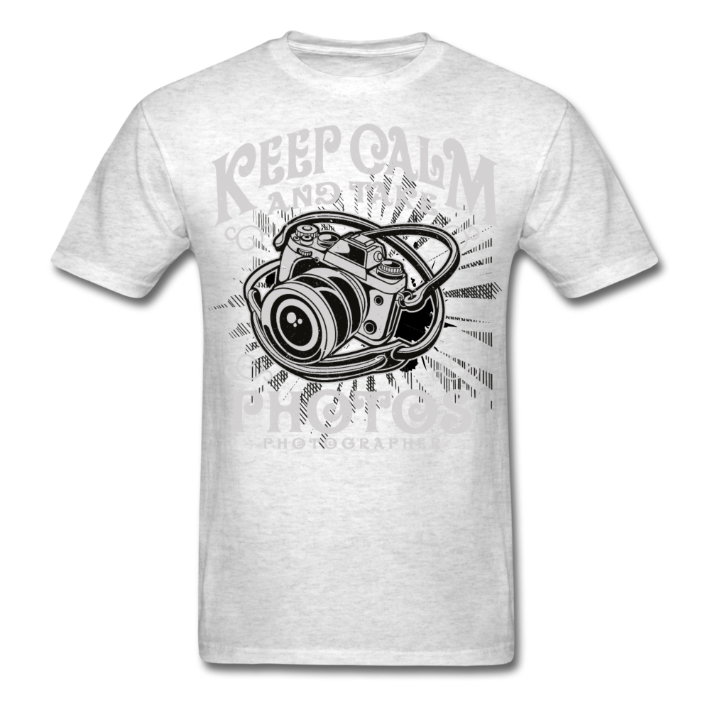 Loyalty Vibes Keep Calm I'm A Photographer T-Shirt light heather gray